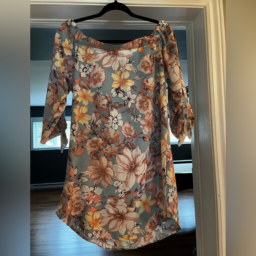 The Vintage Shop off the shoulder tunic length top